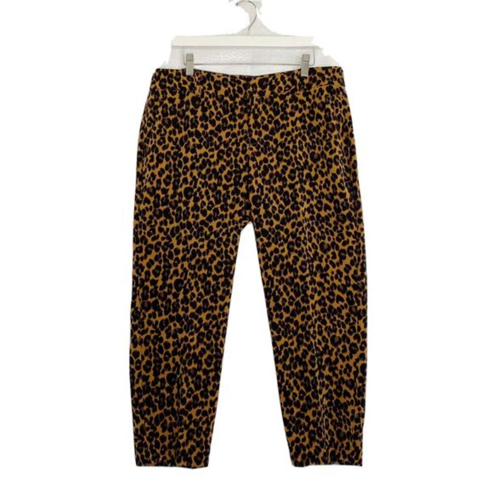 Old Navy Pants Harper Mid-Rise Womens 12 Regular Leopard Brown/Black‎ 26" Inseam